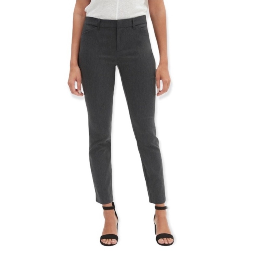 GAP‎ Signature Skinny Ankle Pants Womens Size 16 Gray Career Casual
